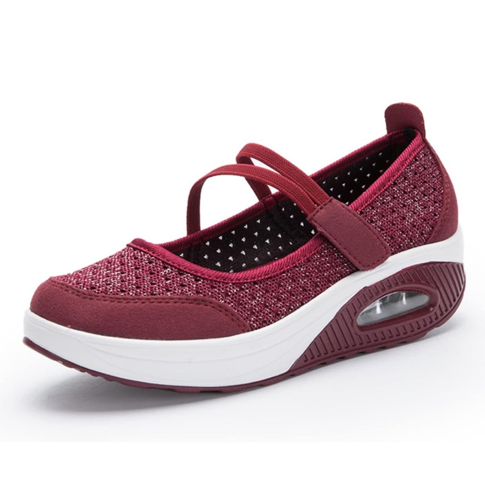 Touchmosees | Ruby Slipper Mary Jane Slip On Air Cushion Walking Sneakers